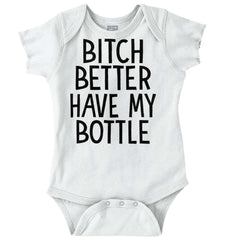 My Bottle Romper Bodysuit-Direct To Garment Print-Brisco Baby