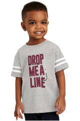 Drop Me A Line Football Jersey-Direct To Garment Print-Brisco Baby
