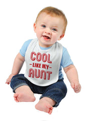 Cool Like My Aunt Infant Baby Bib-Direct To Garment Print-Brisco Baby