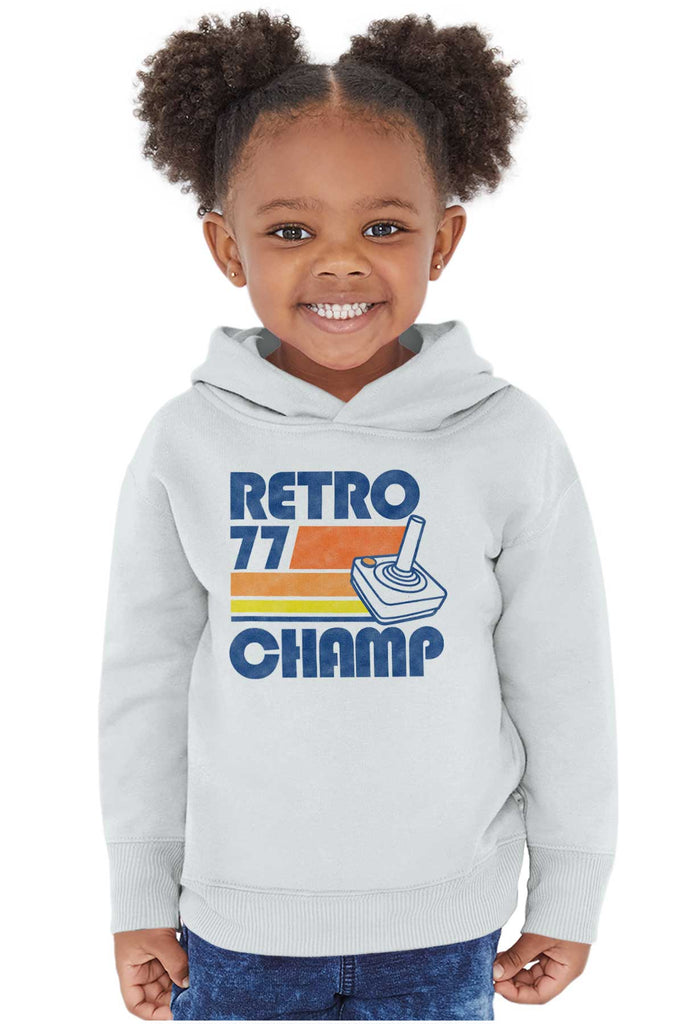 Retro 77 Champ Gamer Dragons Toddler Pullover Hoodie-Direct To Garment Print-Brisco Baby