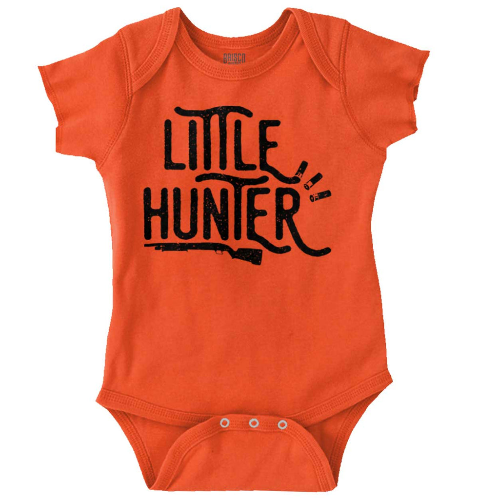 Little Hunter Gun Romper Bodysuit-Direct To Garment Print-Brisco Baby