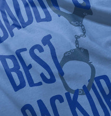 Daddy's Best Backup Toddler Baseball-Direct To Garment Print-Brisco Baby