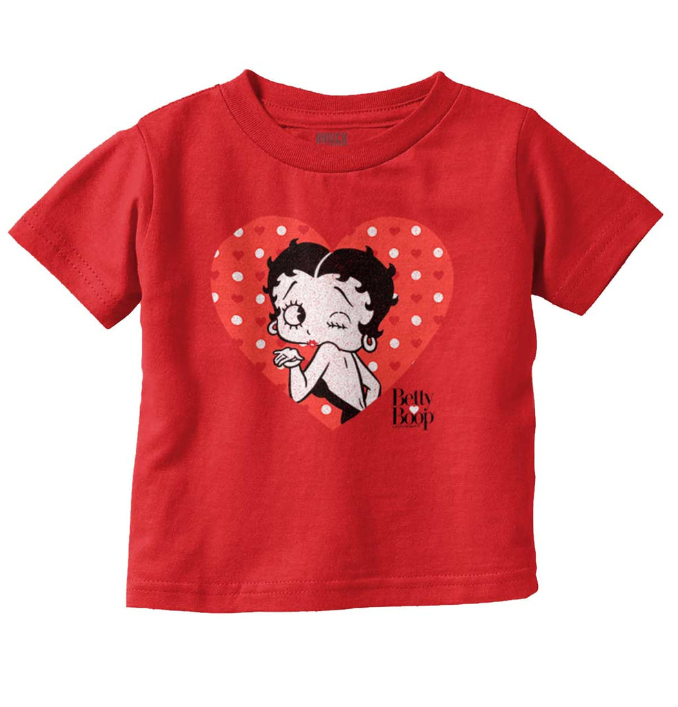 Blowing Kisses Infant Toddler T Shirt-Direct To Garment Print-Brisco Baby
