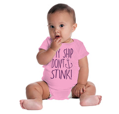 Ship Don't Stink Romper Bodysuit-Direct To Garment Print-Brisco Baby