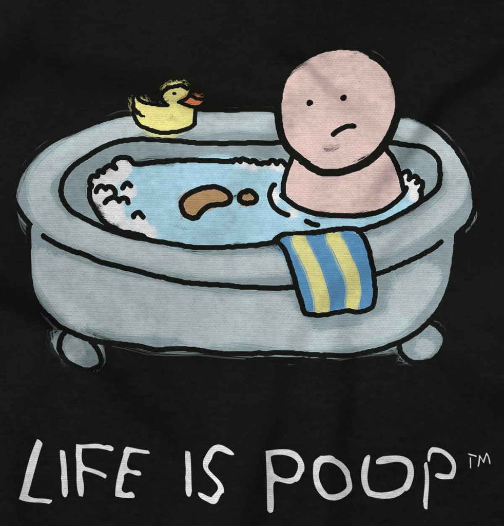 Poop in Bath Infant Toddler T Shirt-Direct To Garment Print-Brisco Baby