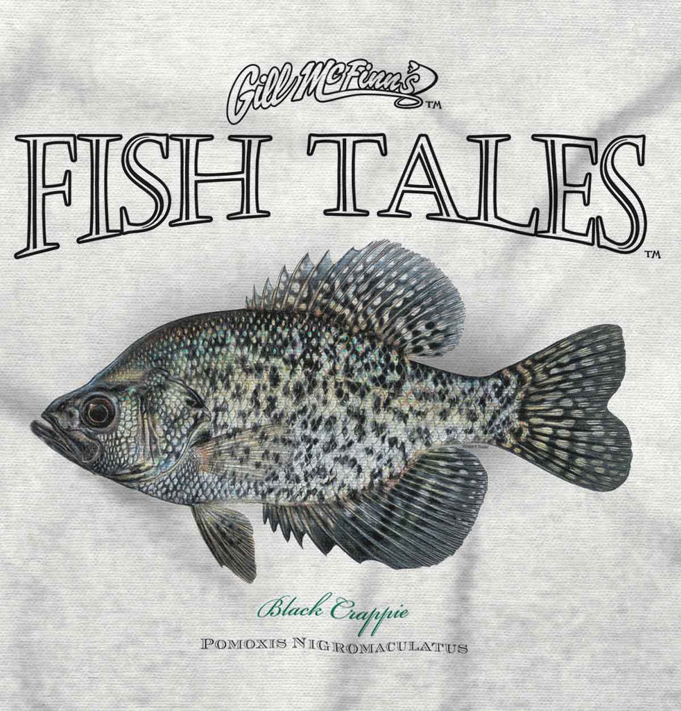 Black Crappie Fishing Infant Baby Bib-Direct To Garment Print-Brisco Baby