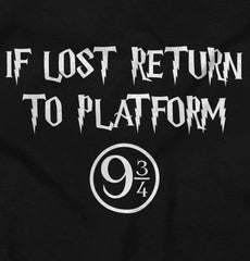 Return Platofrm 9 3/4 Infant Toddler T Shirt-Direct To Garment Print-Brisco Baby