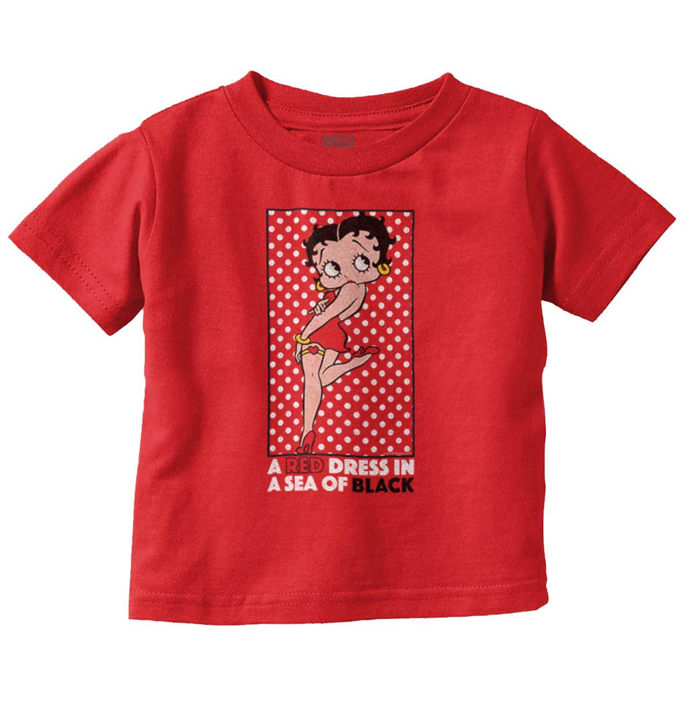 Red Dress Infant Toddler T Shirt-Direct To Garment Print-Brisco Baby