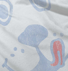 Distressed Puppie Trimmed White Snap Bib-Direct To Garment Print-Brisco Baby