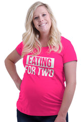 Eating For Two Maternity T-Shirt-Direct To Garment Print-Brisco Baby