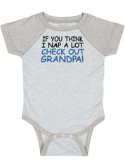 Check Out Grandpa Raglan Romper Bodysuit-Direct To Garment Print-Brisco Baby