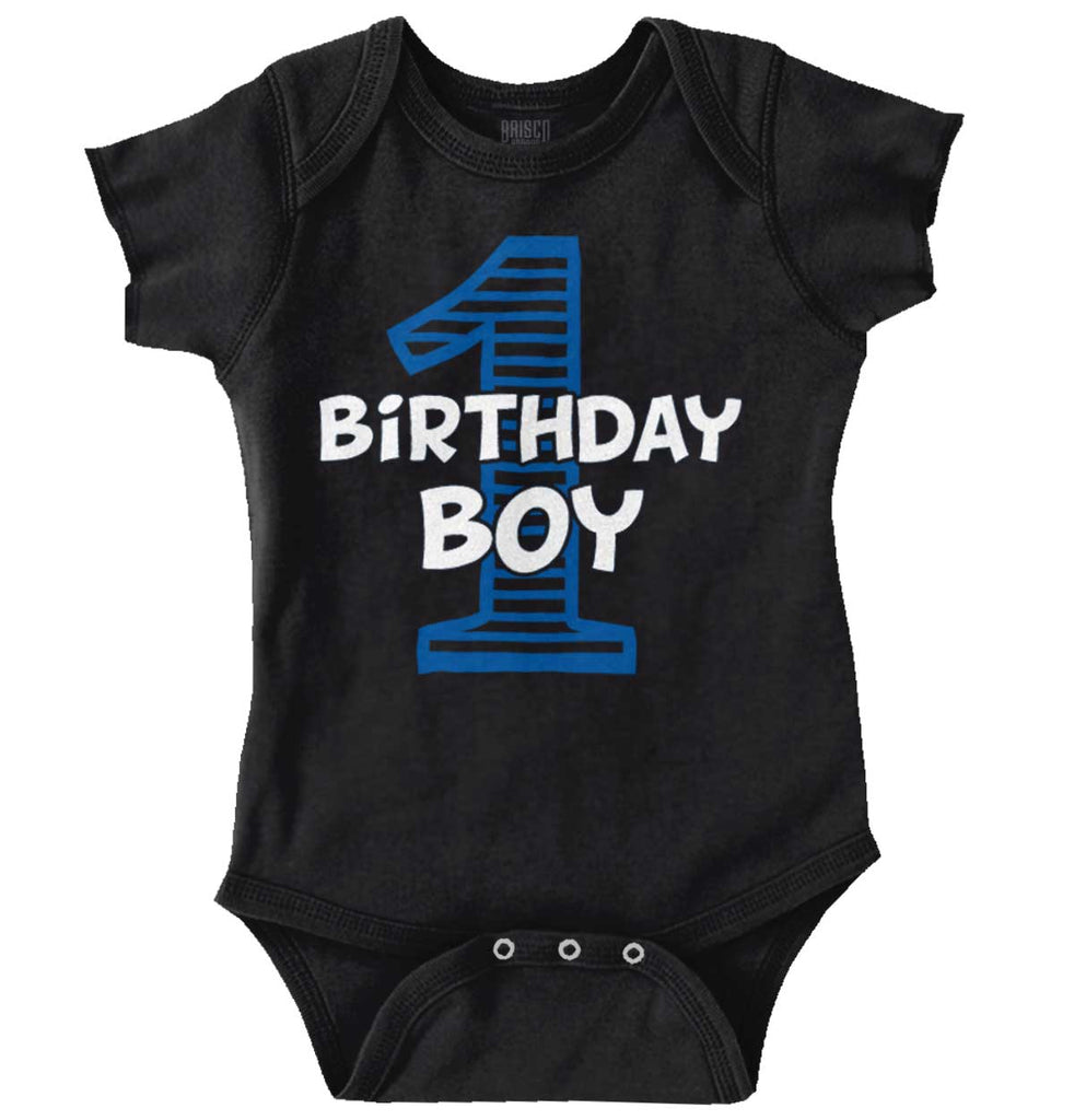 Birthday Boy Romper Bodysuit-Direct To Garment Print-Brisco Baby