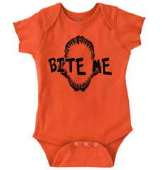 Bite Me Romper Bodysuit-Direct To Garment Print-Brisco Baby