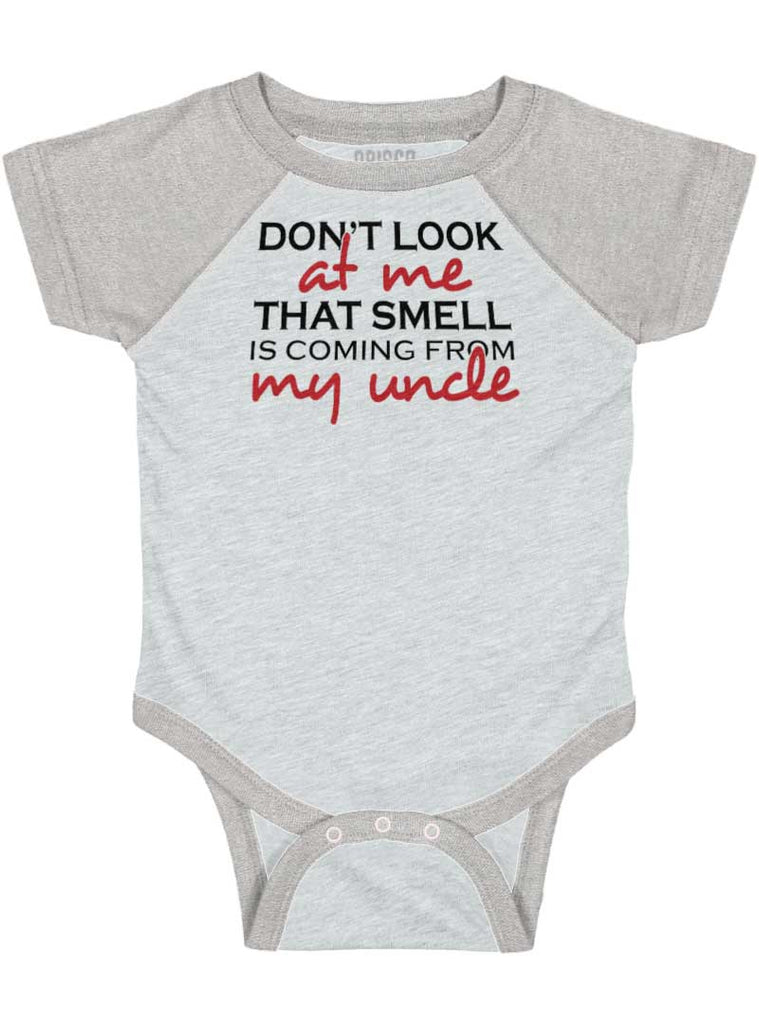 That Smell Raglan Romper Bodysuit-Direct To Garment Print-Brisco Baby