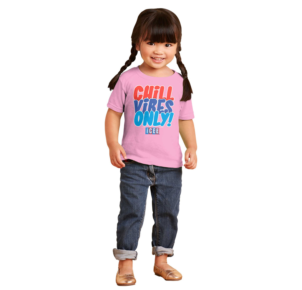 Chill Vibes Only Infant Toddler T Shirt-Direct To Garment Print-Brisco Baby