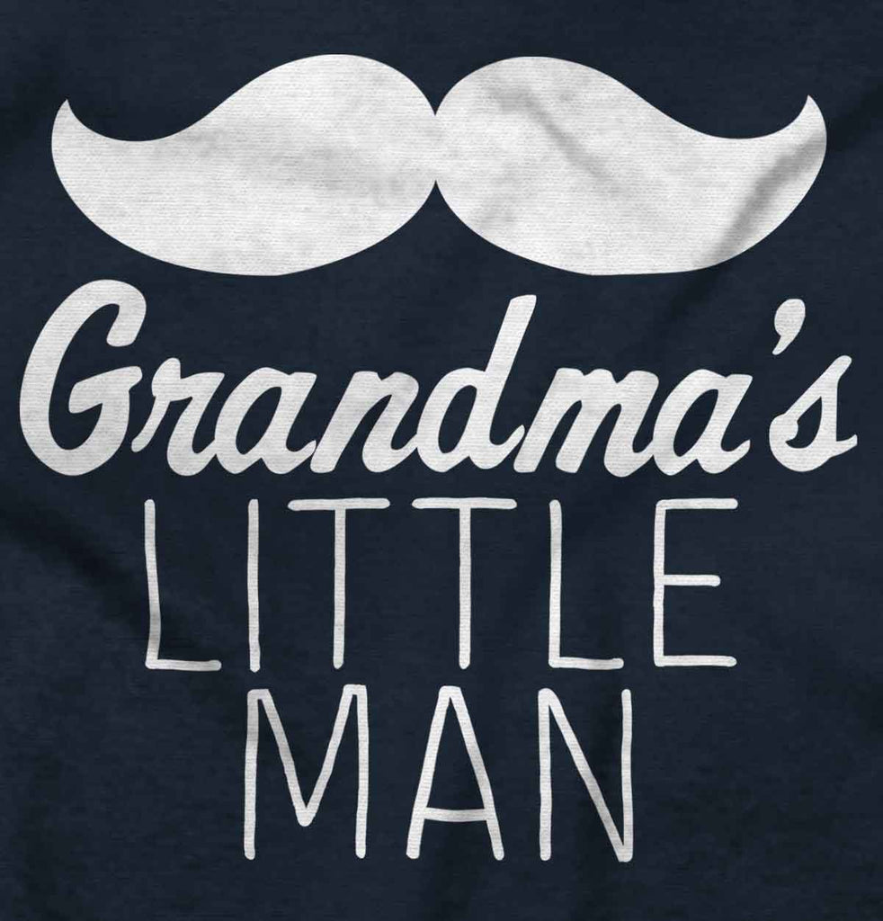 Grandma's Little Man Romper Bodysuit-Direct To Garment Print-Brisco Baby