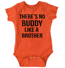 No Buddy Like A Brother Romper Bodysuit-Direct To Garment Print-Brisco Baby