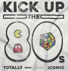 Kick Up The 80s Toddler Football Jersey Tee-Direct To Garment Print-Brisco Baby