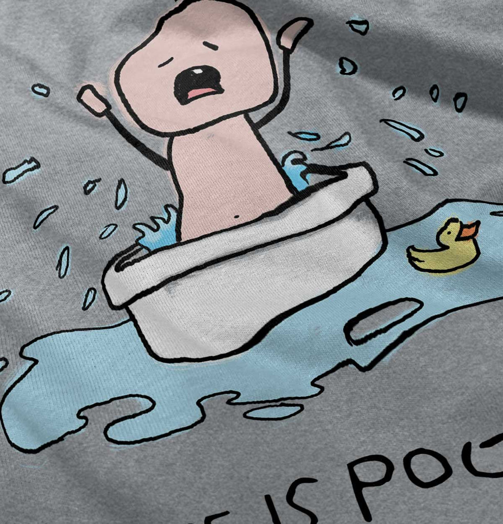 Crying Bath Infant Toddler T Shirt-Direct To Garment Print-Brisco Baby