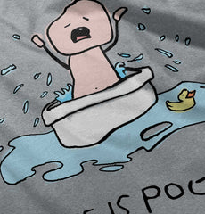 Crying Bath Infant Toddler T Shirt-Direct To Garment Print-Brisco Baby