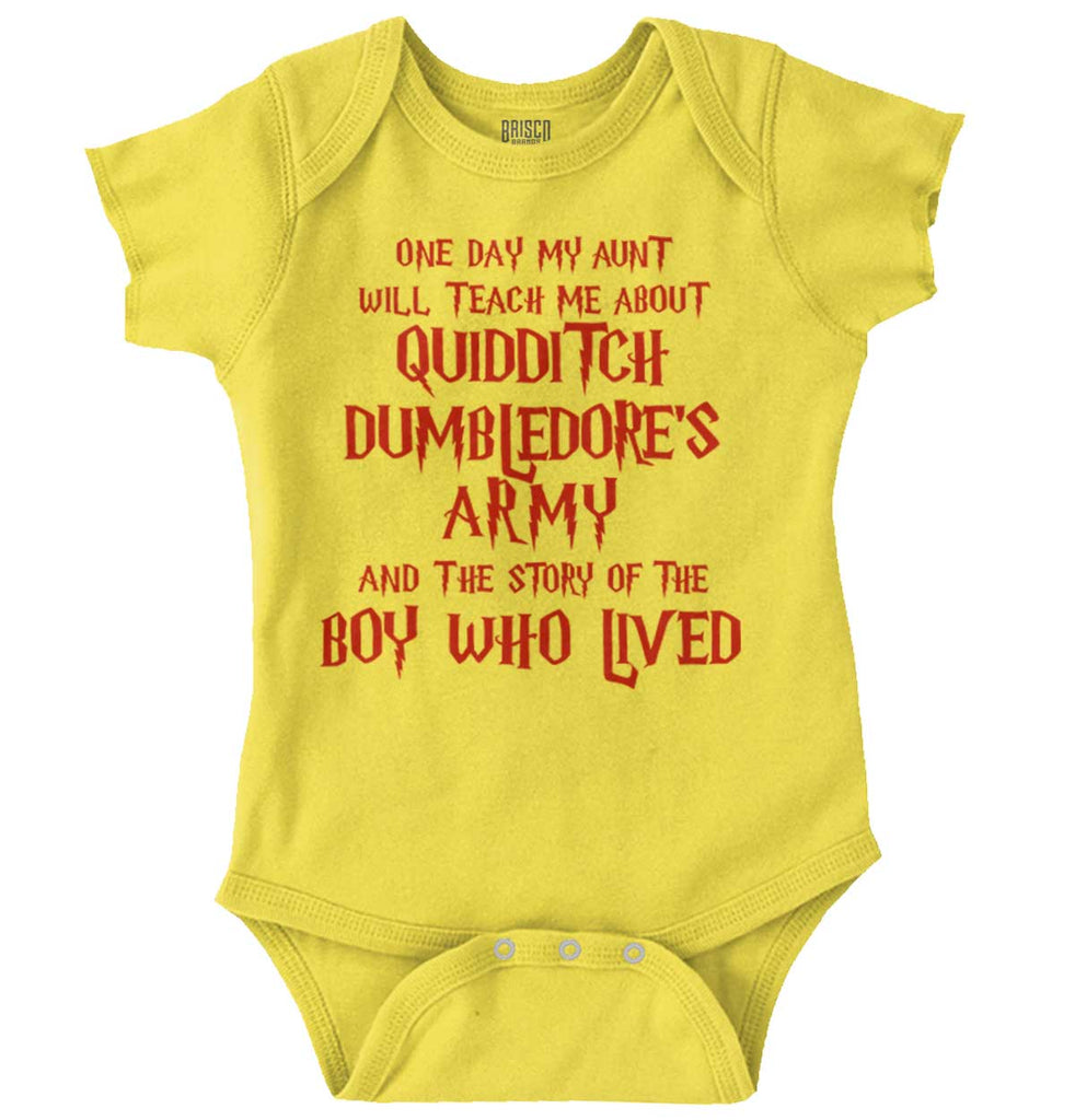 Quidditch Dumbledore Romper Bodysuit-Direct To Garment Print-Brisco Baby