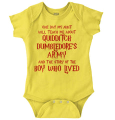 Quidditch Dumbledore Romper Bodysuit-Direct To Garment Print-Brisco Baby