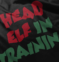 Head Elf Training Infant Baby Bib-Direct To Garment Print-Brisco Baby
