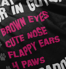 Labrador Checklist Romper Bodysuit-Direct To Garment Print-Brisco Baby