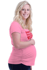 Don't Eat Watermelon Seeds Maternity T-Shirt-Direct To Garment Print-Brisco Baby