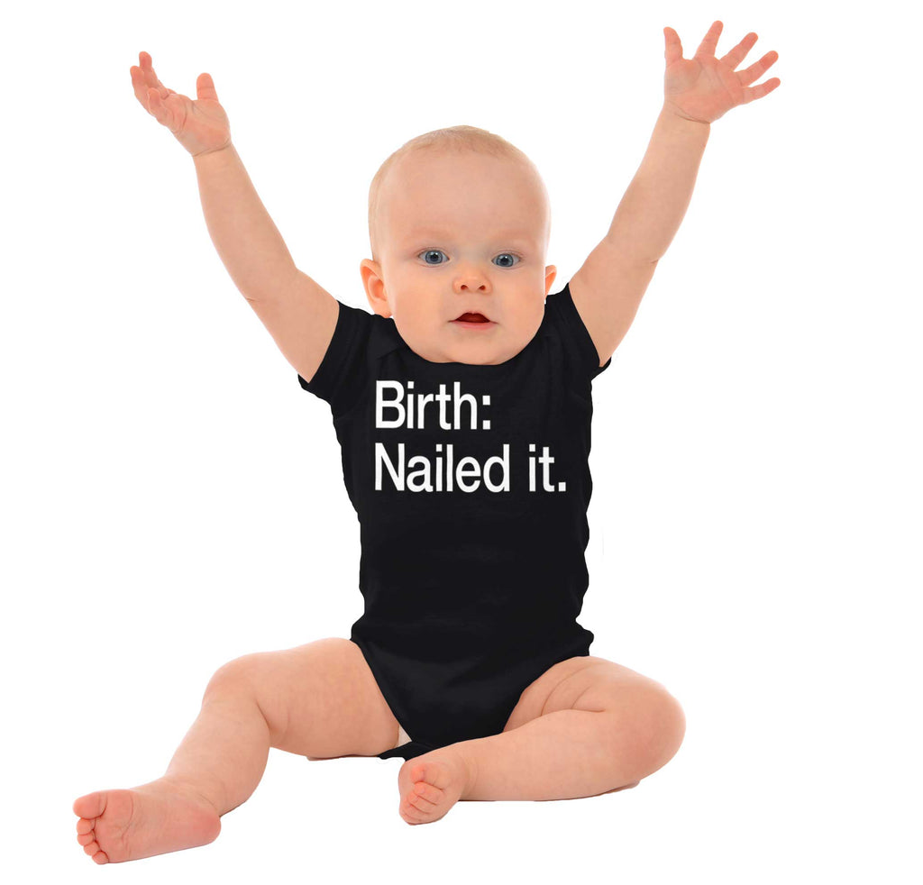 Nailed It Romper Bodysuit-Direct To Garment Print-Brisco Baby