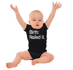 Nailed It Romper Bodysuit-Direct To Garment Print-Brisco Baby