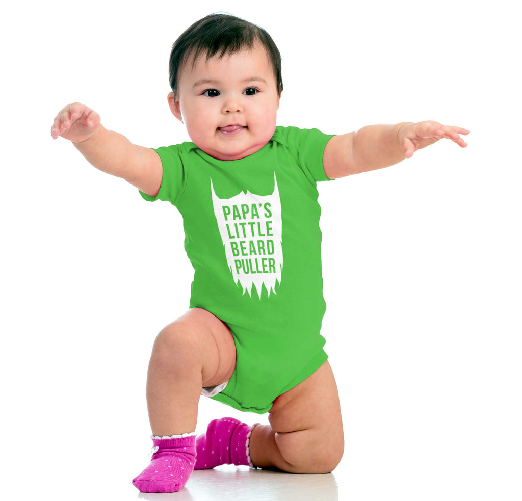 Papa's Little Bread Puller Romper Bodysuit-Direct To Garment Print-Brisco Baby