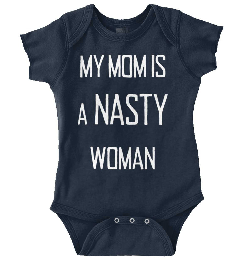 Nasty Woman Romper Bodysuit-Direct To Garment Print-Brisco Baby