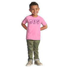 Crawl Walk Run Infant Toddler T Shirt-Direct To Garment Print-Brisco Baby