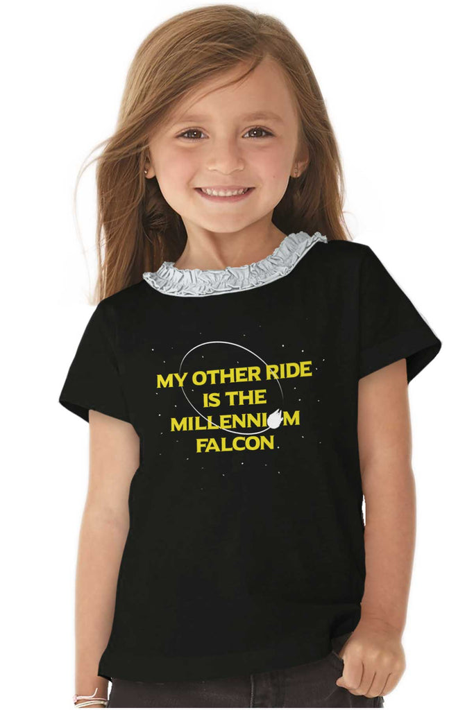 Other Ride Millennium Toddler Ruffled Trim T-Shirt-Direct To Garment Print-Brisco Baby