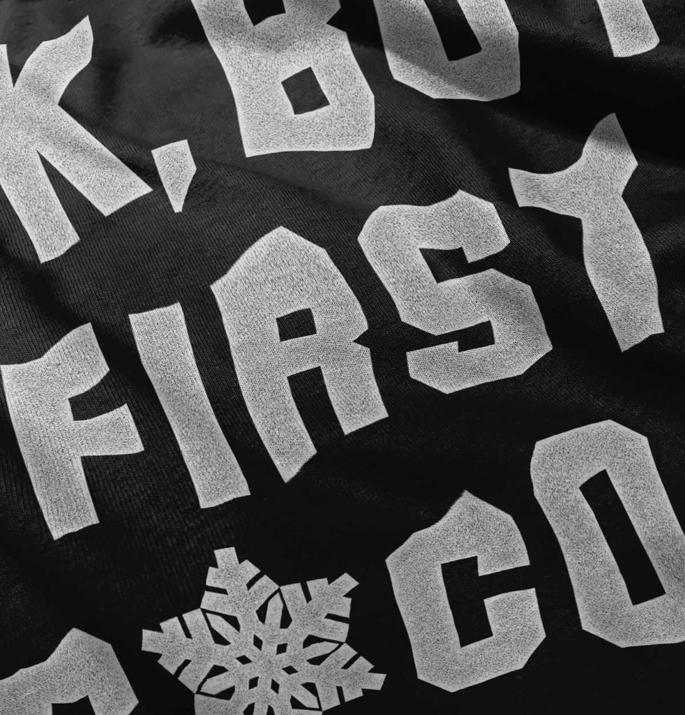 Ok But First Cocoa Infant Toddler T Shirt-Direct To Garment Print-Brisco Baby