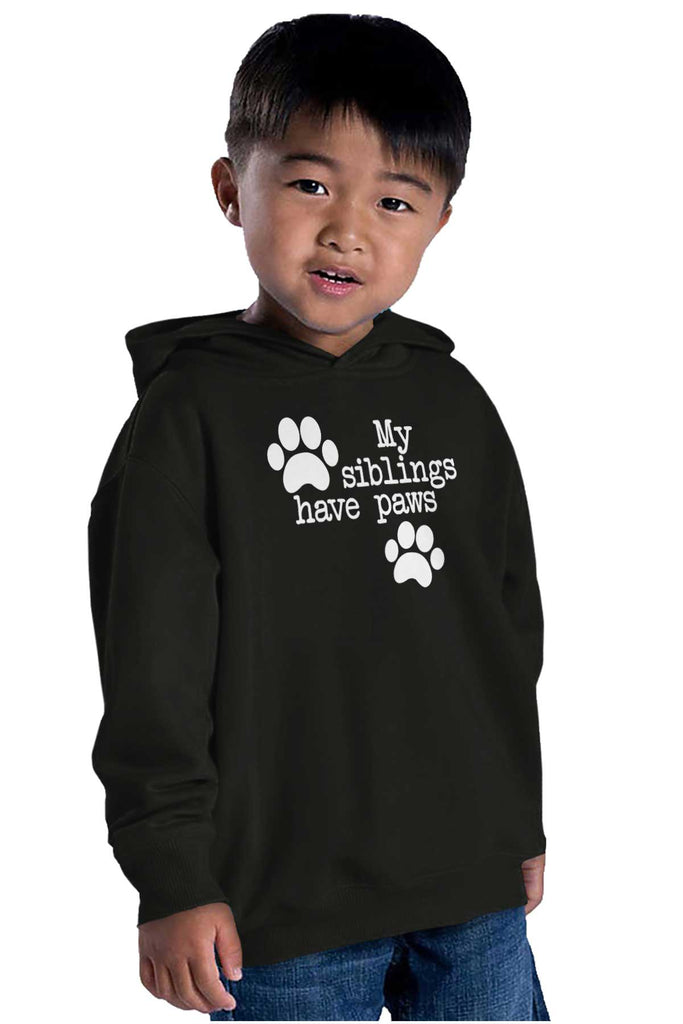 Siblings have paws Toddler Pullover Hoodie-Direct To Garment Print-Brisco Baby