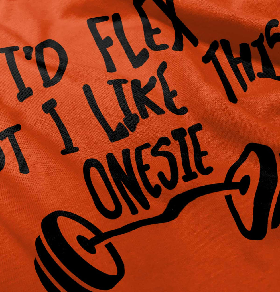 I'd Flex Infant Toddler T Shirt-Direct To Garment Print-Brisco Baby