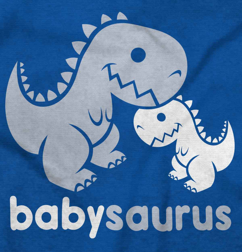 Babysaurus Rex Solid Baby Pajama Top-Direct To Garment Print-Brisco Baby