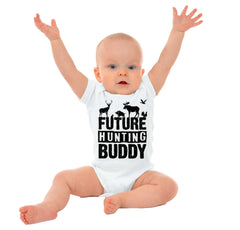 Future Deer Hunting Bud Romper Bodysuit-Direct To Garment Print-Brisco Baby