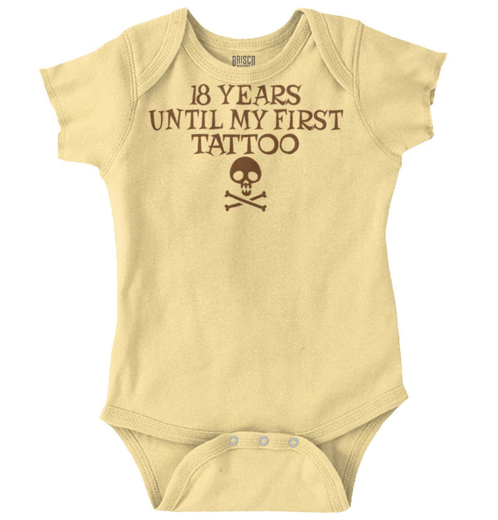 First Tattoo Romper Bodysuit-Direct To Garment Print-Brisco Baby