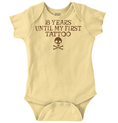 First Tattoo Romper Bodysuit-Direct To Garment Print-Brisco Baby