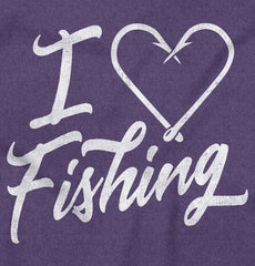 I Love Fishing Football Bodysuit-Direct To Garment Print-Brisco Baby