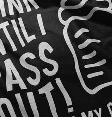 Drink Until I Pass Out Infant Baby Bib-Direct To Garment Print-Brisco Baby