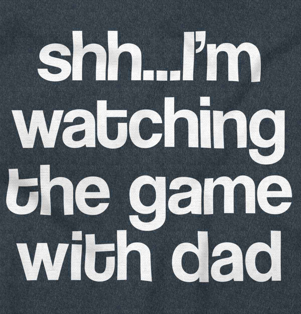 Watching the Game Football Romper Bodysuit-Direct To Garment Print-Brisco Baby