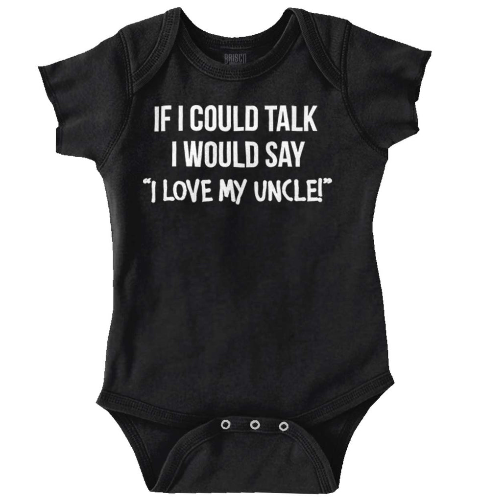 I Love My Uncle Toddler Romper Bodysuit-Direct To Garment Print-Brisco Baby
