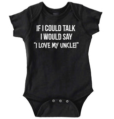 I Love My Uncle Toddler Romper Bodysuit-Direct To Garment Print-Brisco Baby