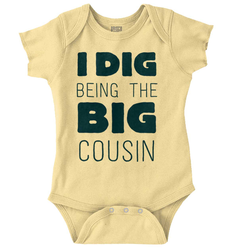 Dig Big Cousin Romper Bodysuit-Direct To Garment Print-Brisco Baby