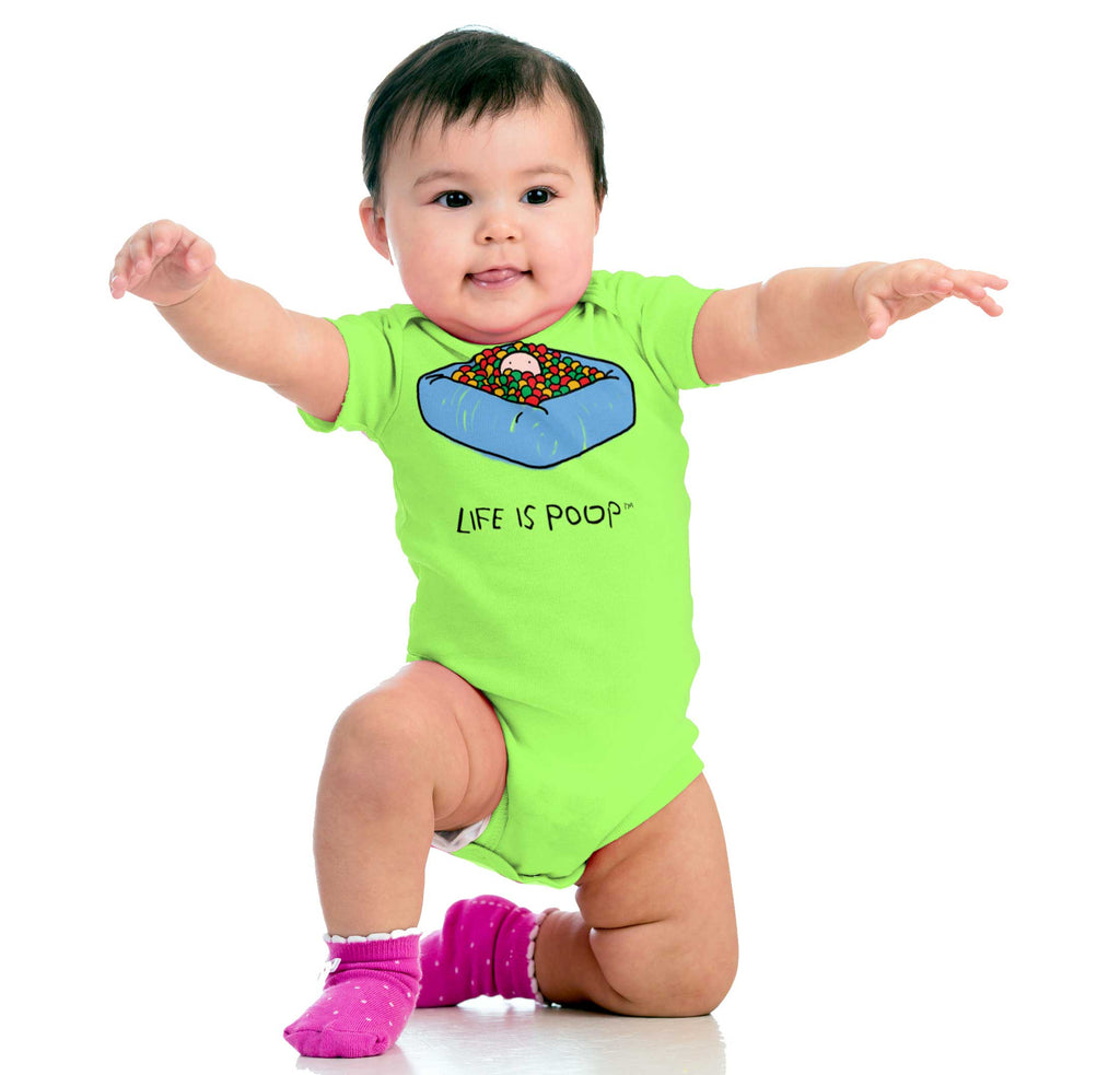 Ball Pit Romper Bodysuit-Direct To Garment Print-Brisco Baby