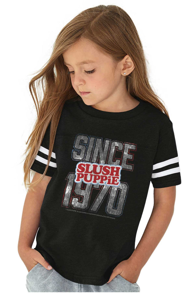 Since 1970 Toddler Football Jersey Tee-Direct To Garment Print-Brisco Baby